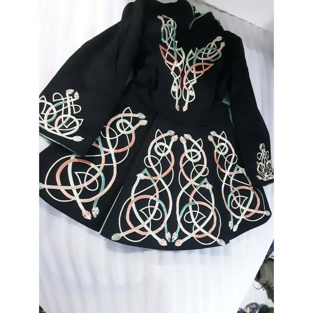 The Harling Dance School  Kilkenny Creations Black &Green  Girls Dress